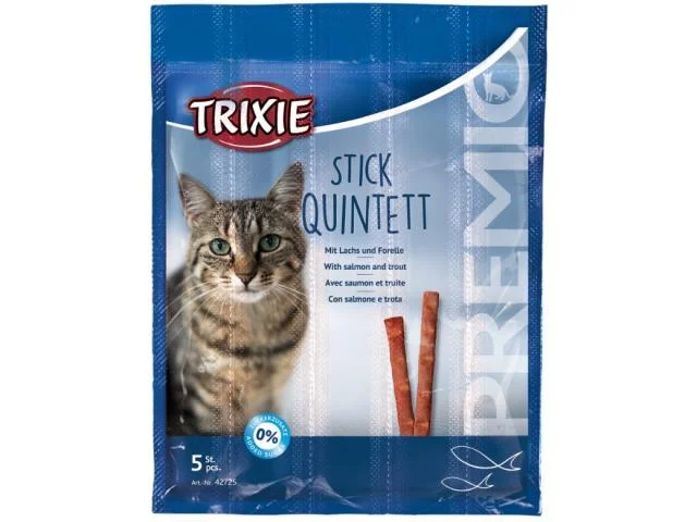 Trixie Stick Quintett pişik şirniyyatları qızılbalıq və alabalıq ilə, 5 ədəd — Bakı