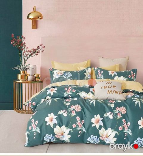 Yataq dəsti Zarina Home SHA-00003260, avro, rəngbərəng, ranfors, yorğan üzü 200x230 sm, mələfə 250x250 sm, yastıq üzü 50х70 sm/2 əd — Bakı