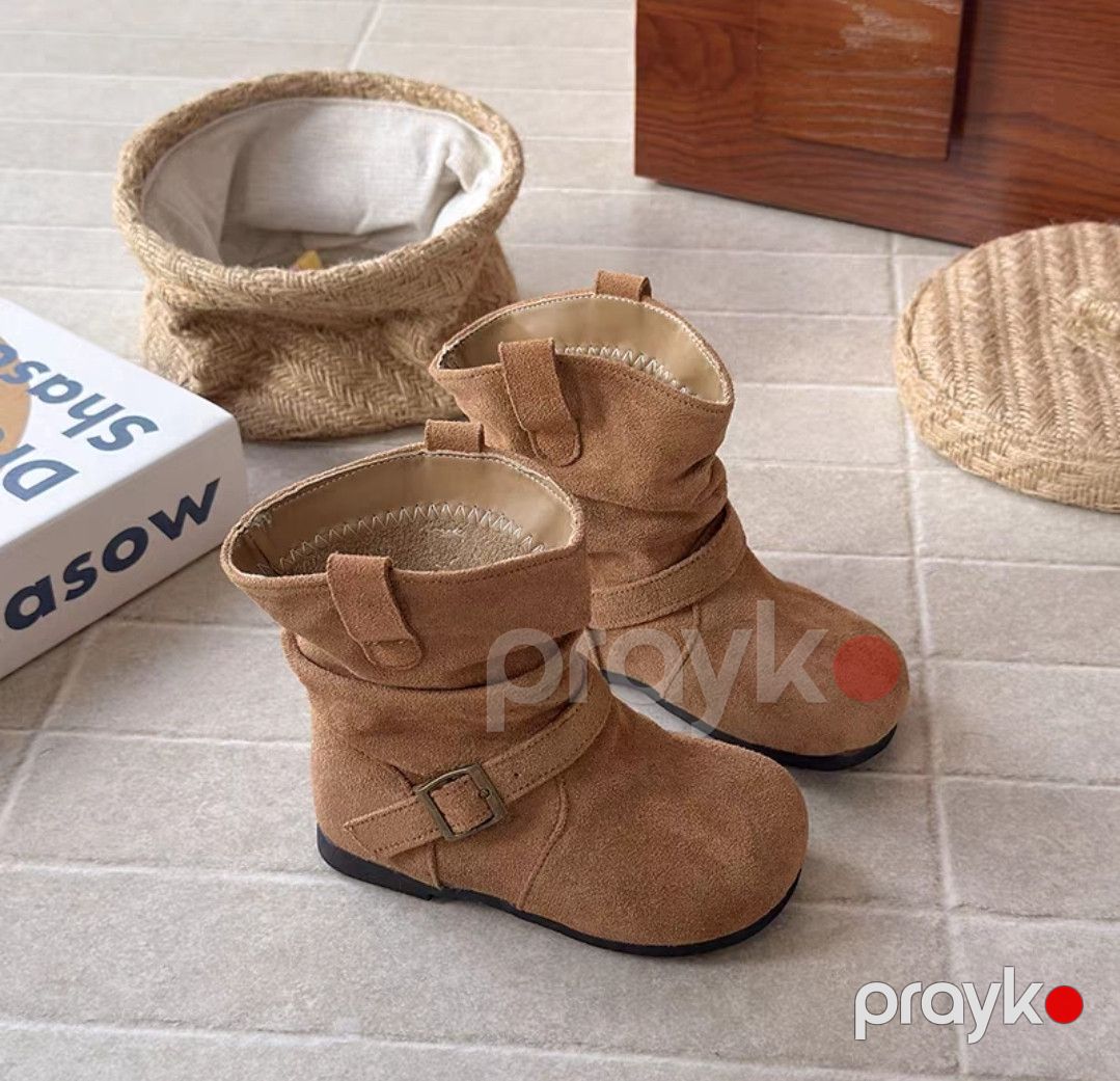 Qızlar üçüт botlar, nubuk, qəhvəyi, ölçü 29 — Mallar, Bakı (2)