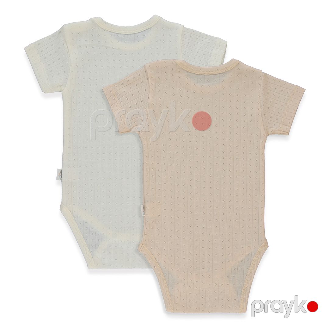Bodi Bebetto Hər kəs üçün 9-12 ay Pambıq T4130 kisaqol 2li body — Mallar, Bakı (2)