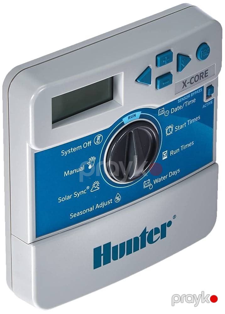Suvarma sistemləri taymeri Hunter X-Core-801i-E, 8 stansiya, 8 zonalı, qapalı məkanlar üçün, 24 V solenoid klapanları idarə edir - 611698146477 — Mallar, Bakı (3)