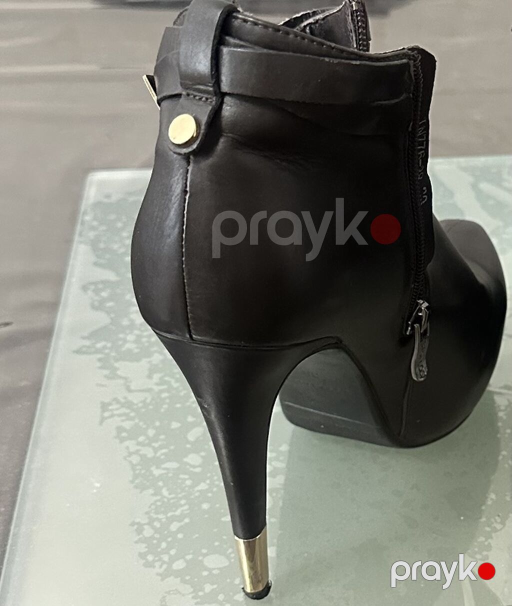 Qadın botilionları – qara rəng, yüksək daban - Model: qara botilion — Avam, Bakı (2)
