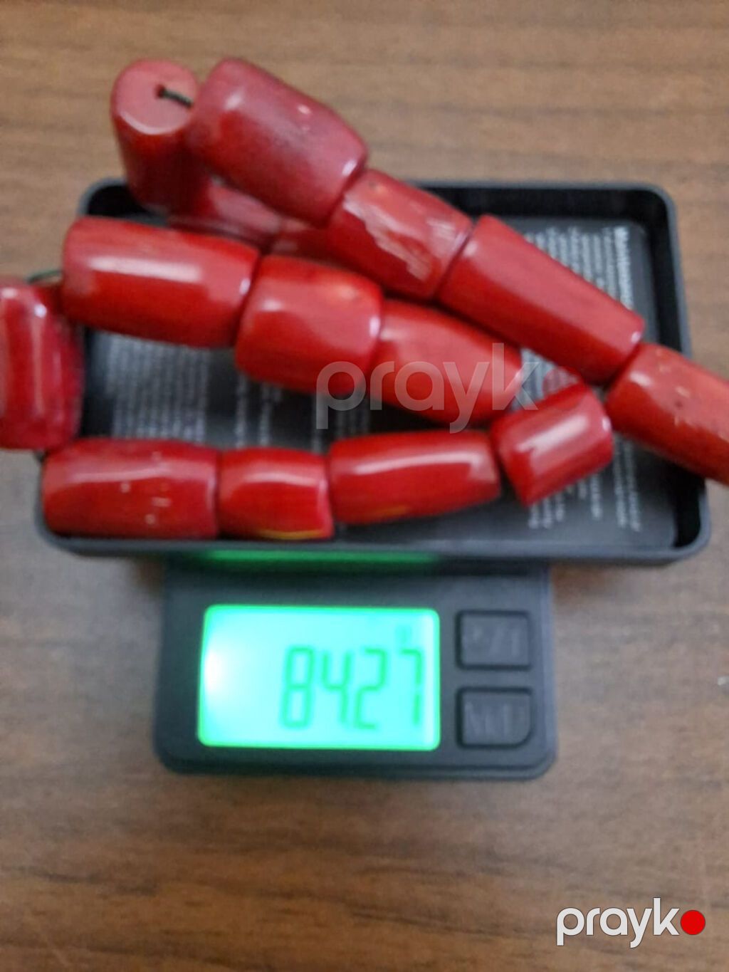 Mərcan təbeh (qırmızı təbii mərcan) muncuq dəsti - Material: təbii — Şəxsi əşyalar, Bakı (4)