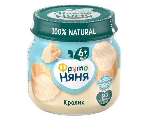 Püre dovşan ətli Фрутоняня, 6 ay — Bakı