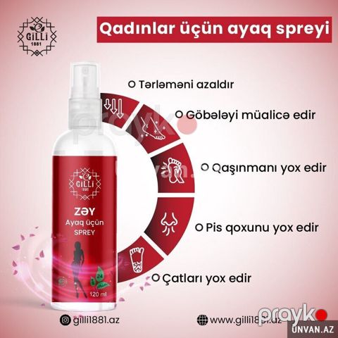 Qadınlar üçün ayaq spreyi — Bakı