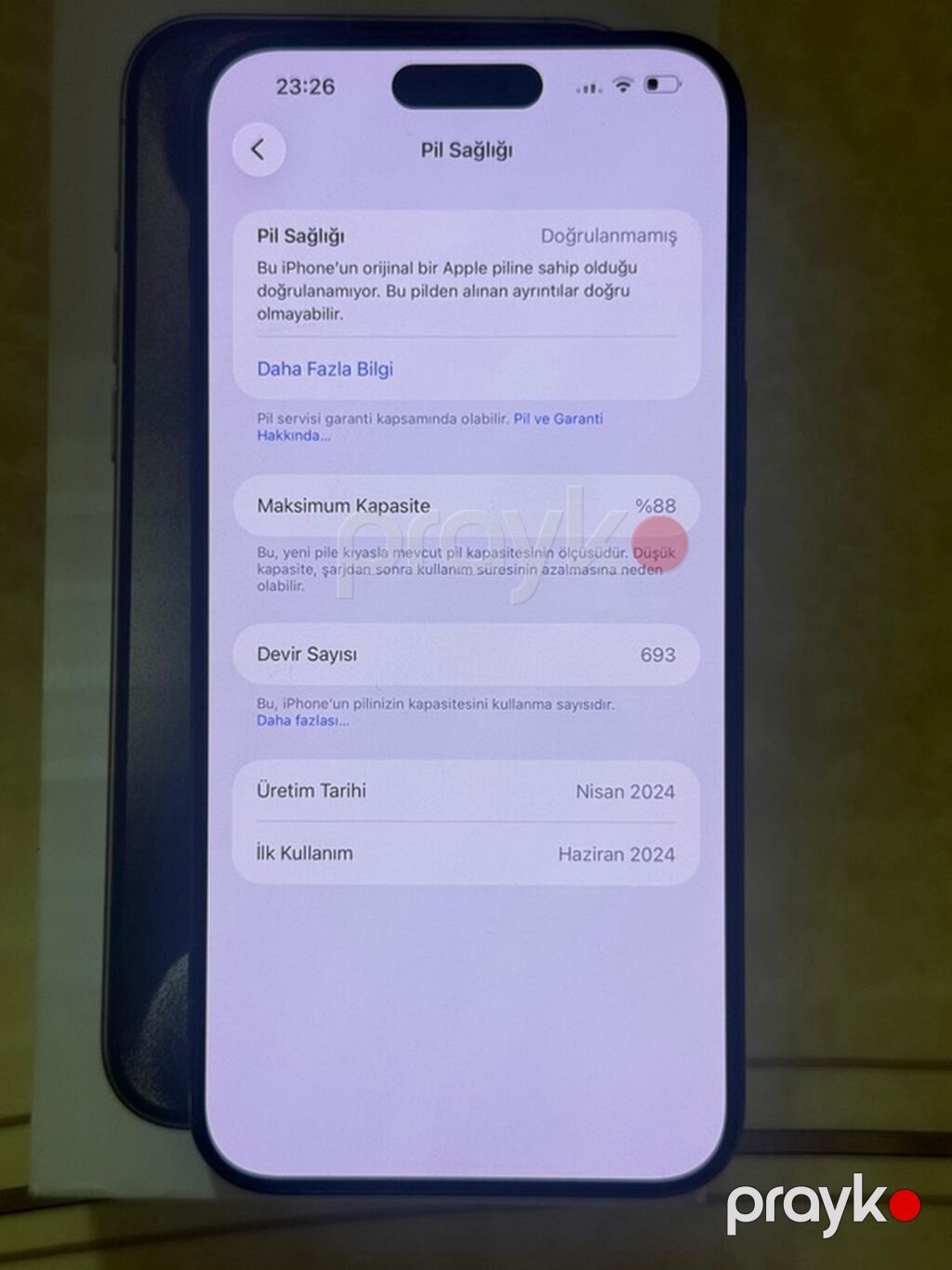 IPhone 15 Pro Max, 256 GB, Black Titanium — Apple iPhone, Digah (4)