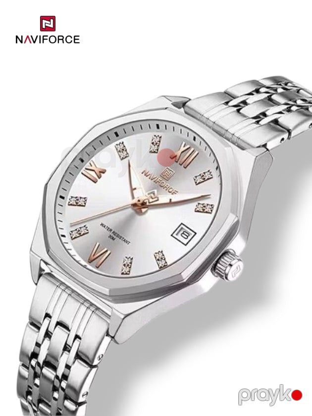 Qadın qol saatı Naviforce NF5052 Silver/White/Silver - 044STORE-NF5052SWS — Mallar, Bakı (2)