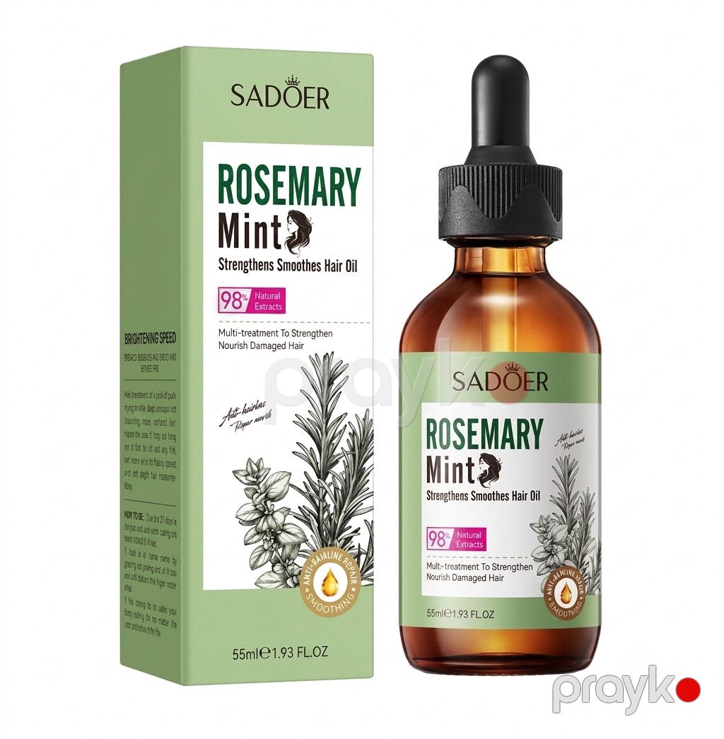 Saç tökülməsinə qarşı yağ Rosemary Mint Anti-Hair Loss 55 ml — Mallar, Bakı