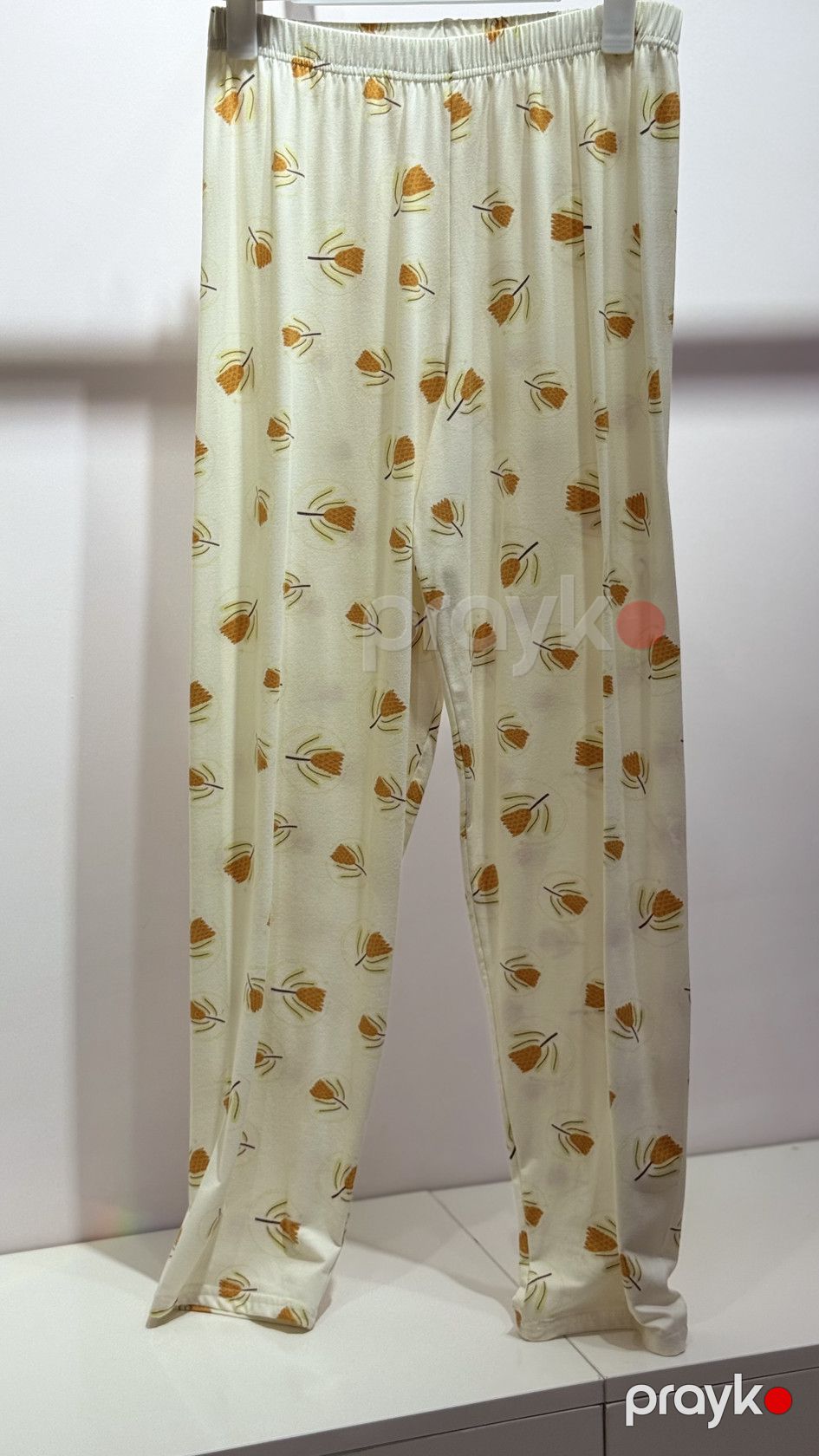 Şalvarlı pijama dəsti 6641505, sarı, viskoz/bambuk, ölçü XL — Mallar, Bakı (3)