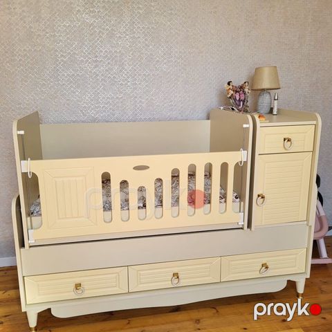 Uşaq çarpayısı – modul tipli beşik və komod kombinasiyası - Rəng — Bakı