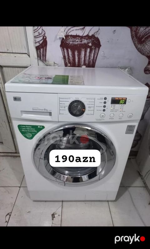 LG paltaryuyan maşın – ön yükləməli, 6 kq tutumlu, Direct Drive — Bakı