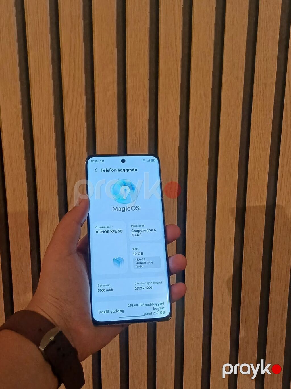 Honor X9b, 256 GB, rəng - Narıncı, Zəmanət, Barmaq izi, Simsiz şarj — Honor, Bakı (4)