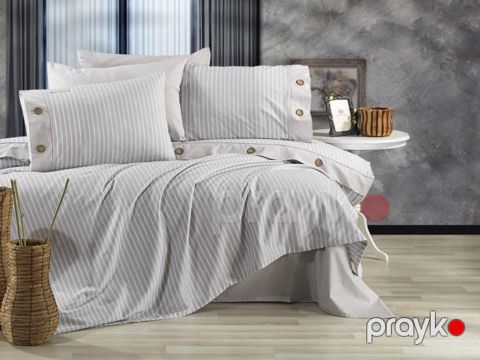 Yataq dəsti Altınbaşak Dome Bambu Marble, yorğan üzü 200x220 sm, mələfə 240x260 sm, yastıq üzü 50x70 sm 4 əd, ikinəfərlik, ranfors, pambıq - Altınbaşak 123 — Bakı
