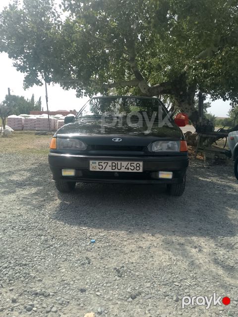 Lada Samara (sedan) – qara rəngdə, ön duman faraları və halojen — Mingəçevir