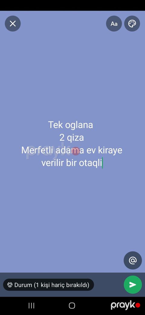 Bir otaqlı kirayə mənzil. Məlumat: - Elanda göstərildiyi kimi: tək — Xırdalan
