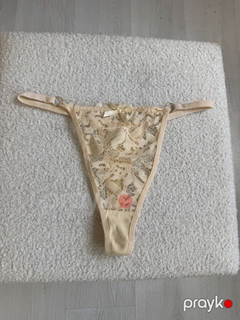 Qadınlar üçün strinq B-46, bej, elastan/spandeks/pambıq, ölçü 2XL — Bakı