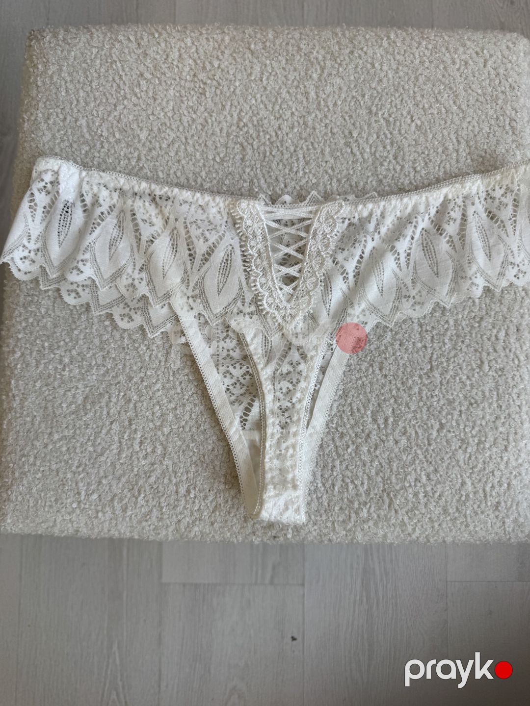 Strinqlər qadınlar üçün, ağ, elastan/poliester, ölçü XL — Mallar, Bakı (3)
