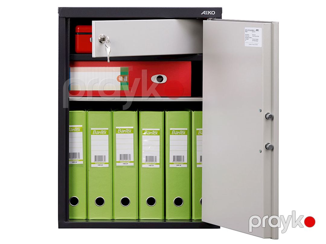Ofis seyfi Aiko SL-65T-EL, elektron kodlu, qrafit, 630x460x340 mm — Mallar, Bakı (3)