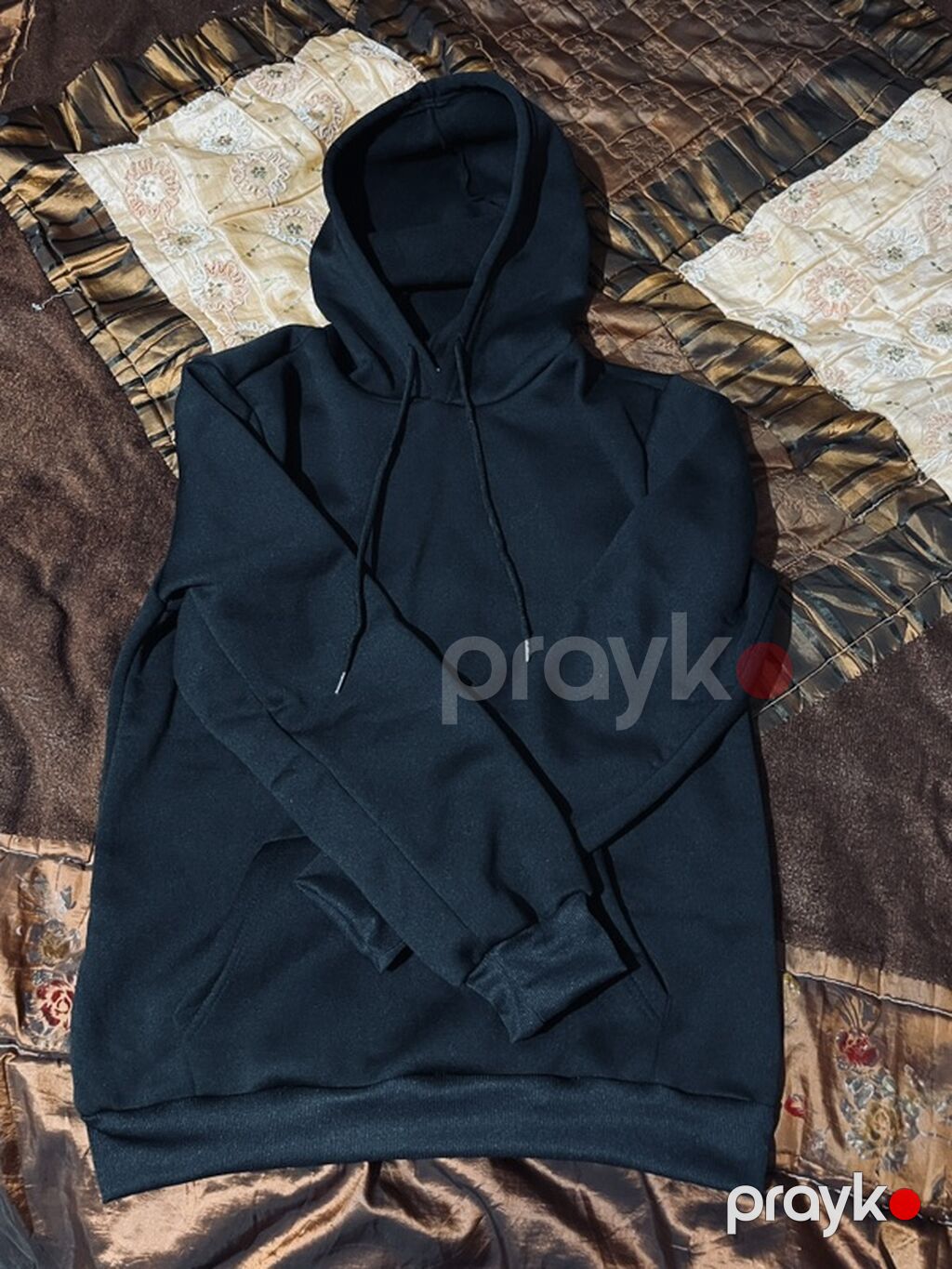 Qara kapüşonlu huddi - Rəng: tünd qara - Model: klassik kapüşonlu — Hodie və sviter, Sumqayıt (2)