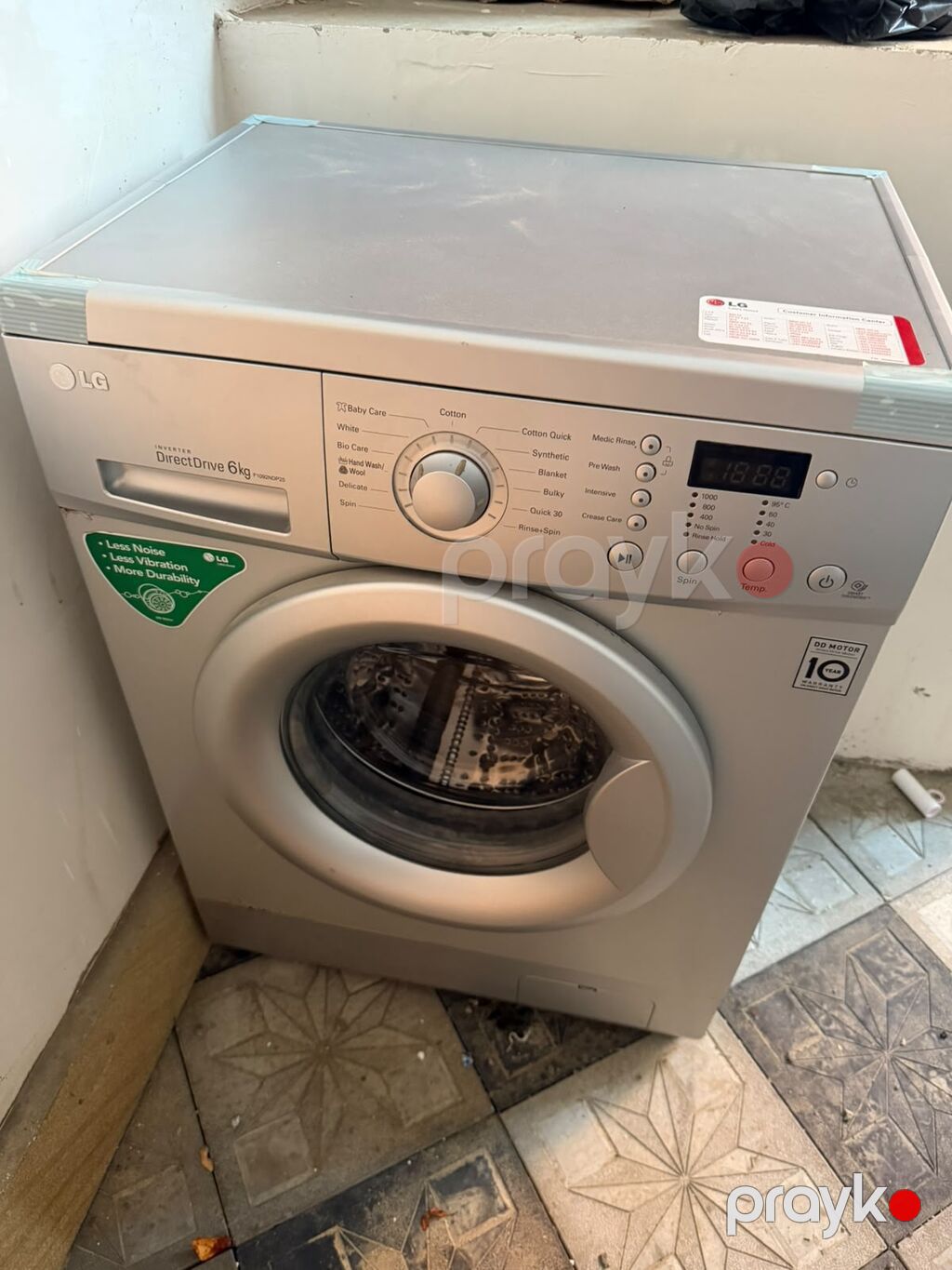LG önyükləməli paltaryuyan maşın - Model xətti: LG Direct Drive — Çamaşır maşınları, Bakı (3)