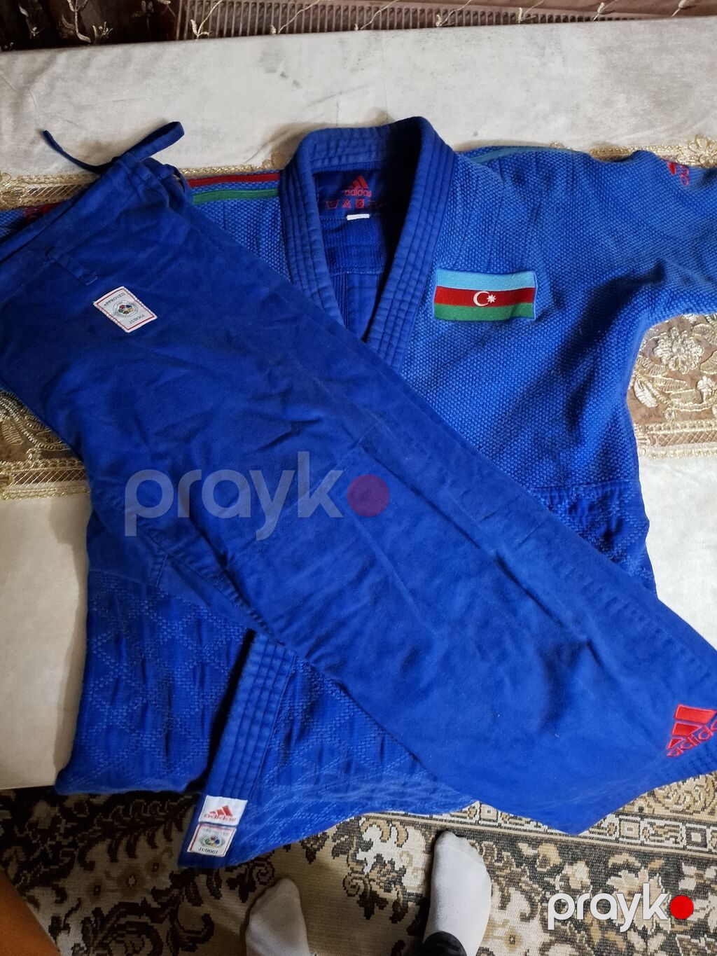 Məhsul: Cüdo kimono dəsti (göy) Xüsusiyyətlər: - Brend: adidas — İdman geyimi, Bakı (3)