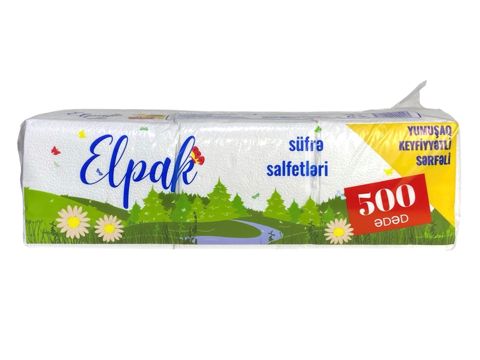 Süfrə üçün salfetlər Elpak, 500 əd — Bakı