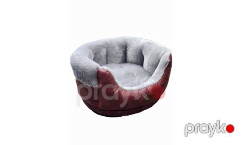 Taxt Zoomir, cırtdan və xırda itlər, pişiklər üçün, xəz/dəri, qırmızı, 58x55x23 sm — Bakı
