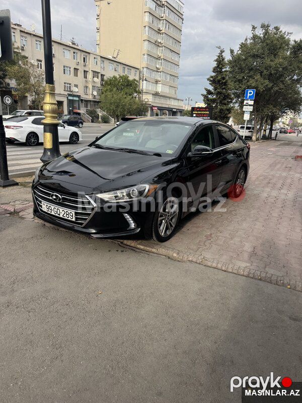Hyundai Elantra, 2018 il 99-GQ-289 — Minik avtomobili icarəsi, Bakı (2)