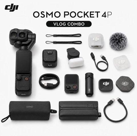 DJI Osmo Pocket 4 Pro Vlog Combo Yeniden ferqlenmir istifade — Videokameralar