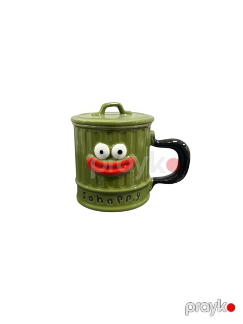 Krujka G-99-121-6, keramika, xaki, 300 ml — Bakı