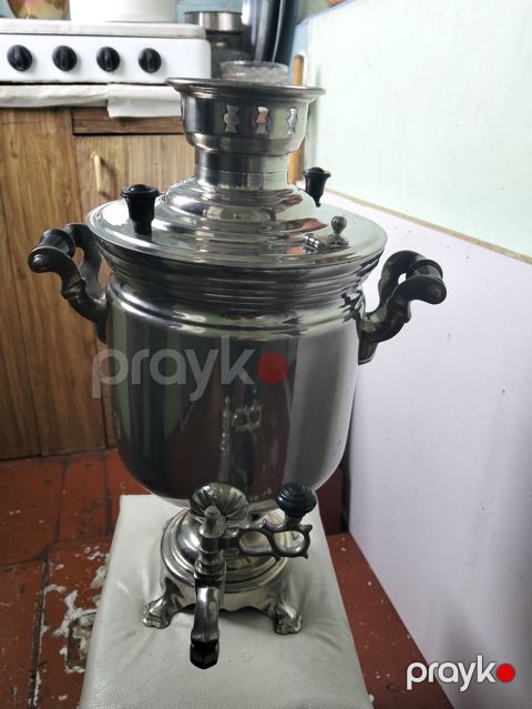 Samovar – klassik kömür/sobayaqoyma tip - Material: parıldayan — Sumqayıt