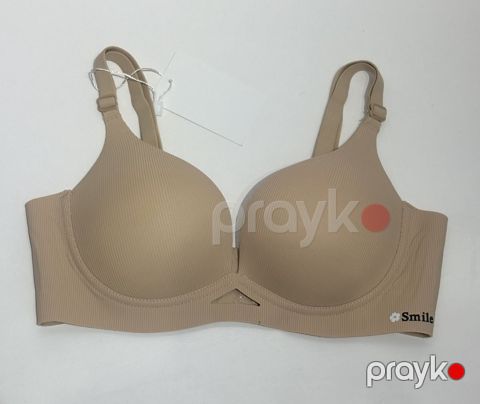 Büsthalter push-up, bej, pambıq/spandeks, ölçü 80B — Bakı