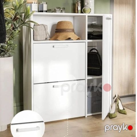 Ayaqqabı üçün altlıq Letta, Ldsp, ağ, 80x25x100 sm — Bakı