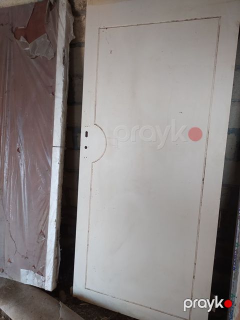 Ağ rəngli otaq qapısı (daxili qapı) - Material: taxta/MDF əsaslı — Şəmkir