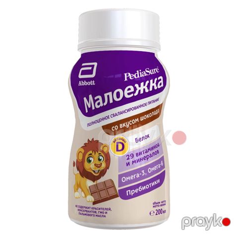 Tam və balanslı qida PediaSure Малоежка şokolad dadı ilə, 12+ ay, 200 ml — Bakı