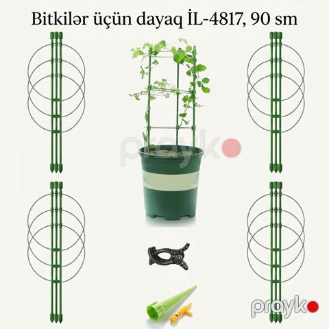 Bitkilər üçün dayaq, Gül qutusu üçün bərkitmə, Dəmir — Bakı