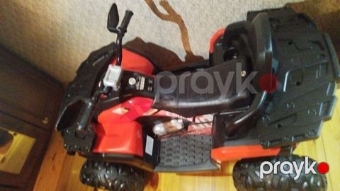 Uşaq üçün elektrikli ATV kvadrotsikl - Rəng: qırmızı-qara - Güclü — Bakı
