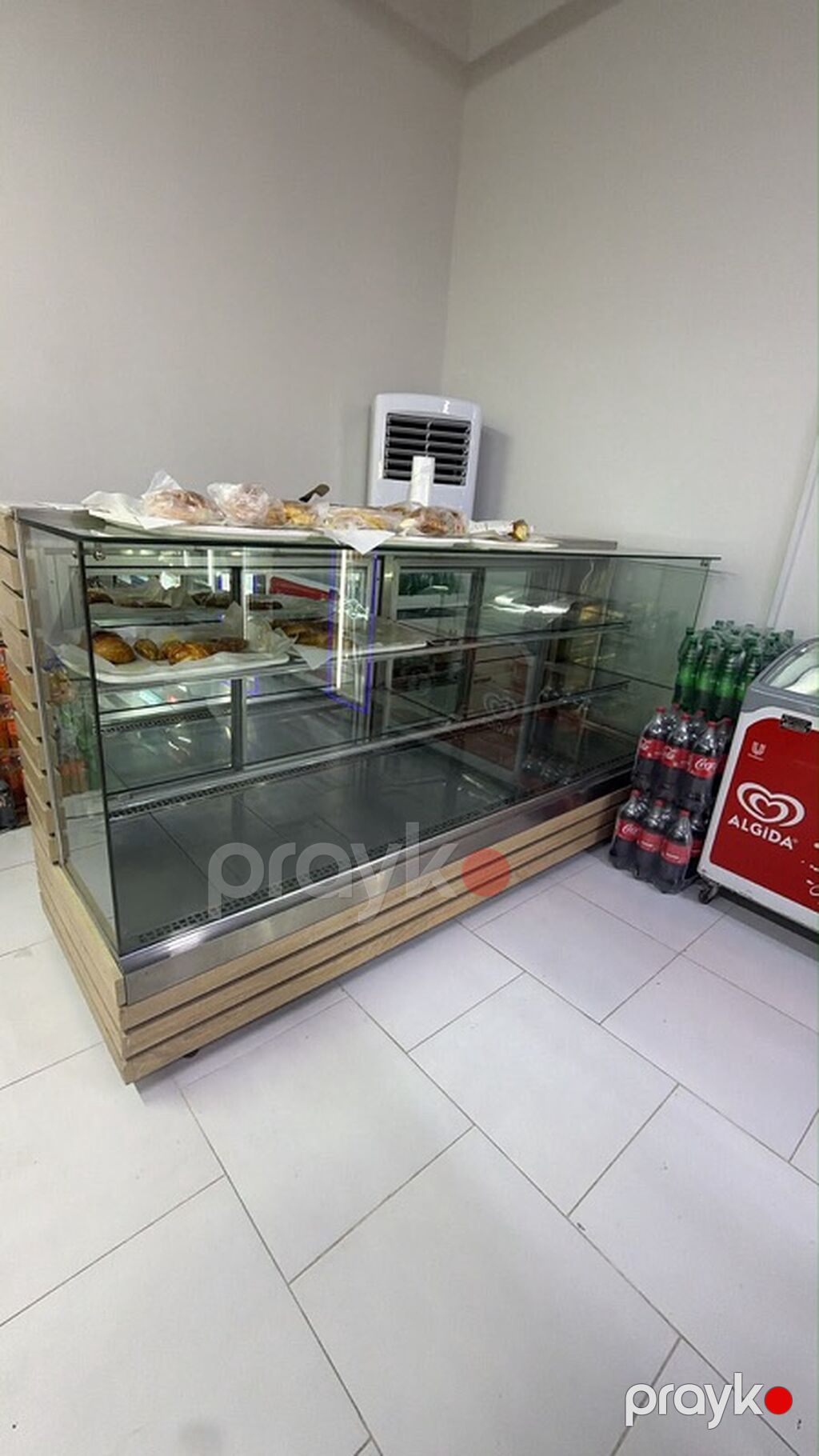 Şüşə vitrin-bufet (kafe/market üçün) Şəkildəki şüşəli şirniyyat — Vitrini, Bakı (5)