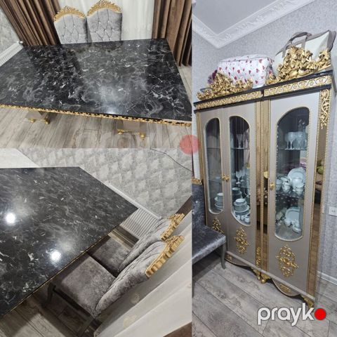 Masa dəsti satılır +qorko ilə birlikdə 400₼. 6 oturcağı var.Ünvan binə — Bakı