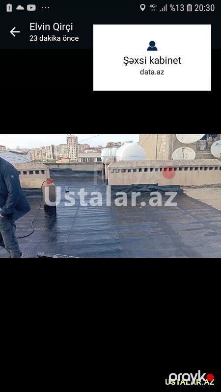 Tol və izolyasiya isleri — Dam və örtüklər, Bakı (2)