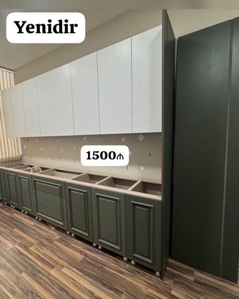 *1500₼ yeni Mətbəx mebeli Satılır*‼ MDF maşın kraskası — Кухонная мебель