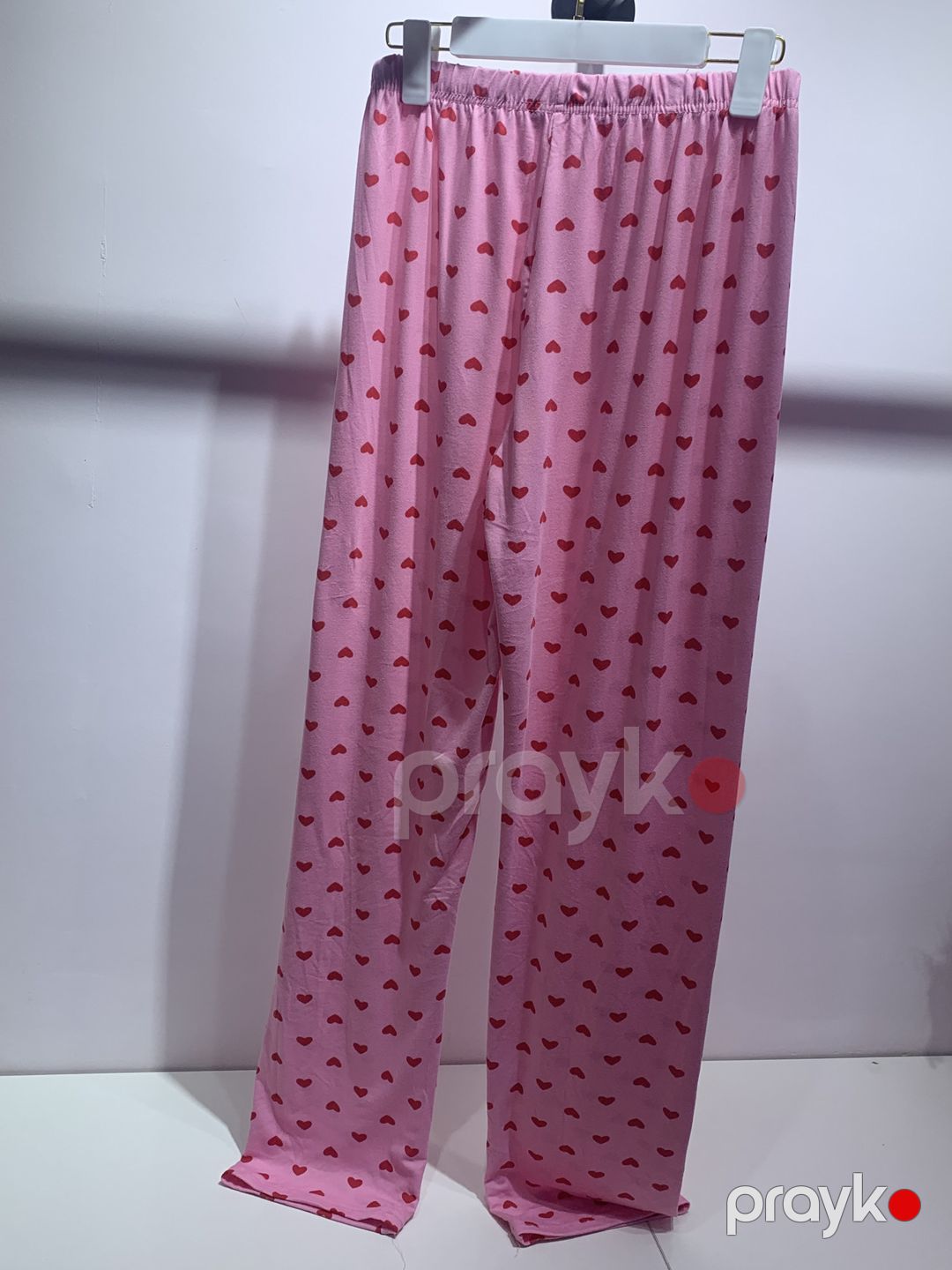 Qadın üçün şalvarlı pijama dəsti, çəhrayı, poliester/likra, ölçü XL — Mallar, Bakı (3)