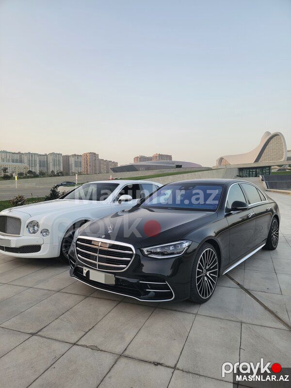 Mercedes S class Long, 2022 il — Minik avtomobili icarəsi, Bakı (4)
