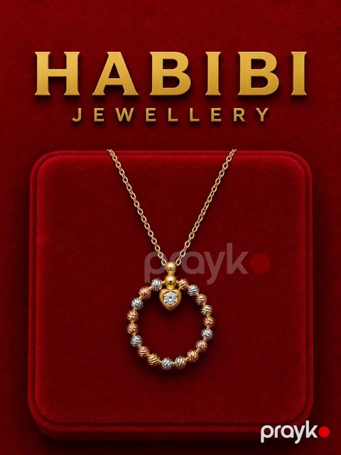 Boyunbağı qadınlar üçün Habibi Jewellery HJ466, qızıl 585 əyar — Bakı