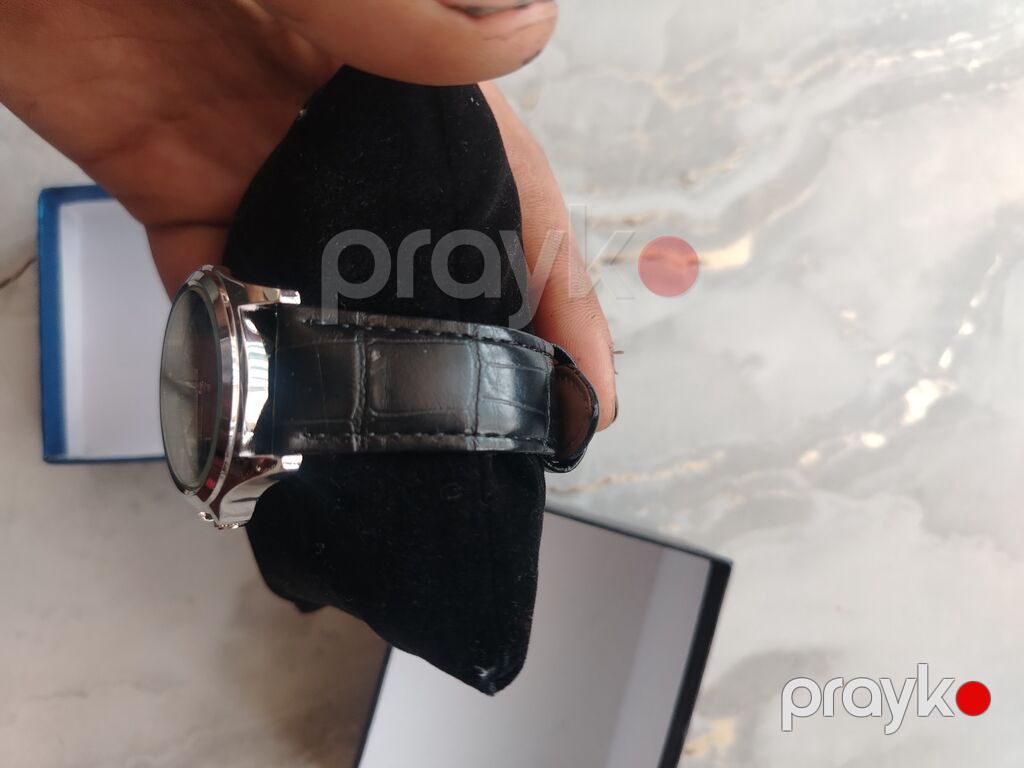 Casio Quartz kişi qol saatı - Klassik dizayn: qara siferblat, gümüşü — Qol saatları, Gəncə (3)