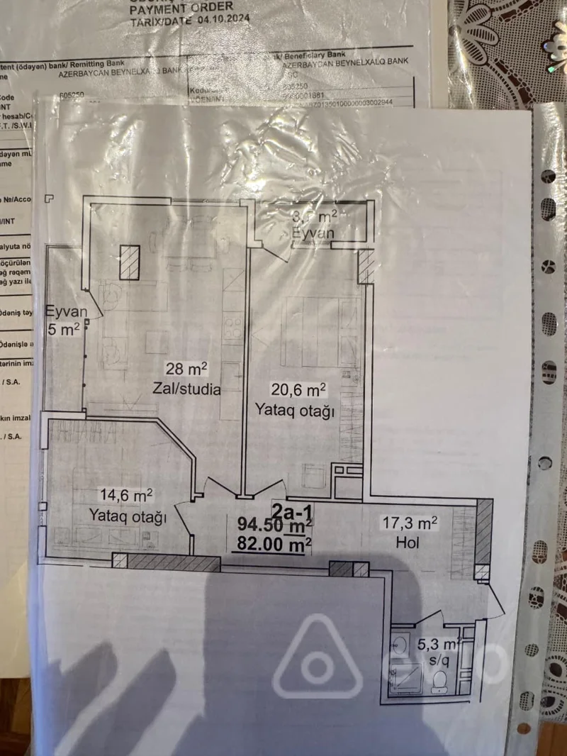 3 otaqlı mənzil, 94.5 m², Abbas Mirzə Şərifzadə Küçəsi — Mənzil, Bakı (5)