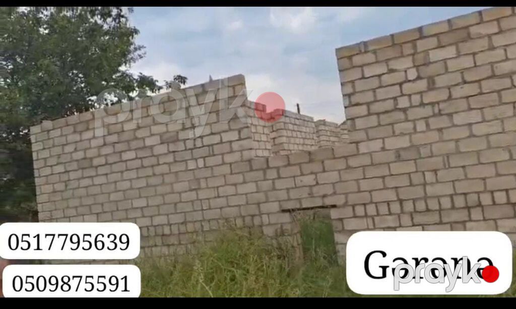 Evin torpaq sahəsi 7sot 15sent. kürsüyə qədər 5 daş qoşa hörülüb. cəm — Ev, villa, Bərdə (5)