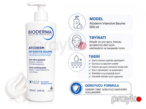 Üz balzamı Atoderm Intensive Baume, 500 ml — Bakı