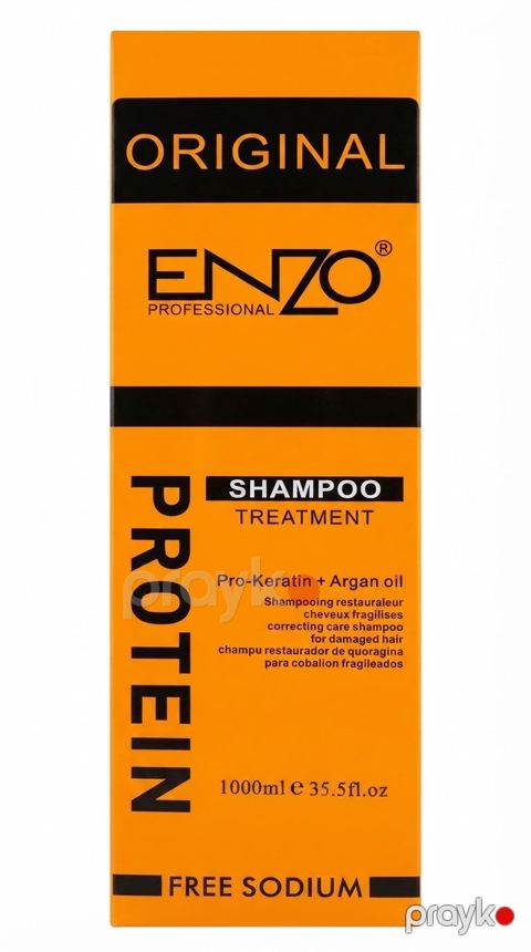 Saçlar üçün şampun Enzo Protein Treatment, Free sodium, uniseks, 1000 ml — Bakı