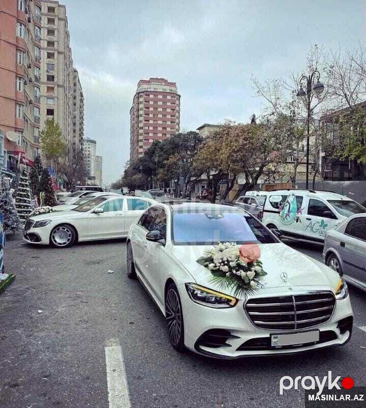 Mercedes S class, 2022 il — Minik avtomobili icarəsi, Bakı (3)